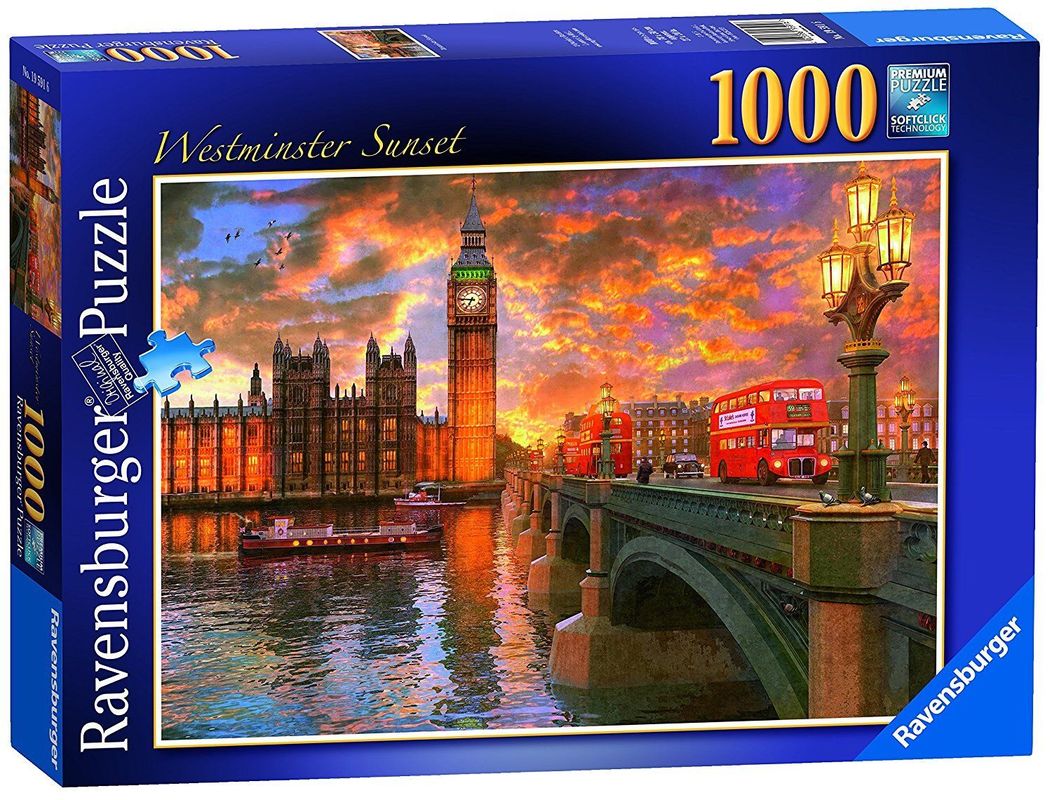Falcon de luxe A WINTER IN LONDON 1000 piece jigsaw puzzle Tower bridge Big Ben